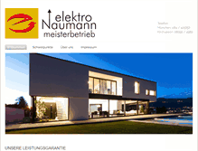 Tablet Screenshot of elektro-naumann-muenchen.de